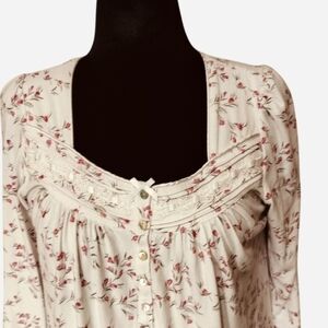 Eileen West Pink Floral Nightgown